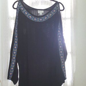Ava + Viv Open Sleeve Tunic Blouse 4X